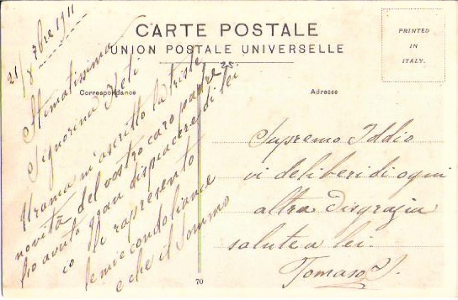 OSMANLI CONTANTİNOPLE BEYAZIT MEYDANI ÜNÜVERSİTE 1911 TARİHLİ İTALYAN KARTPOSTAL