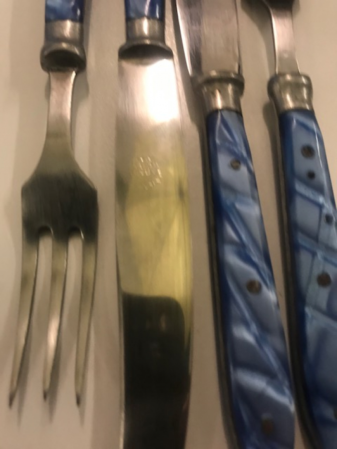 BURSA PASLANMAZ GARANTİ CELİK 2 CATAL 2 BICAK CİFT KİŞİLİK KAHVALTI SETİ