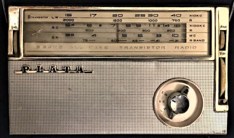 PLATA 3 BANT ALL WAVE TRANSİTOR RADIO PİLLİ CANTA RADYO 1962 JAPAN
