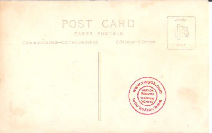 OSMANLI SANDALYEDE BAHCEDE OTURAN KADIN SİYAH BEYAZ 9X14 FOTOĞRAF