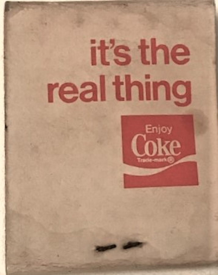 COCA COLA REKLAMLI KARTON KİBRİT
