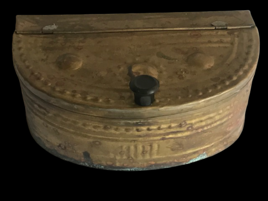 ŞEKER KAHVE KOYULAN KAPAKLI PİRİNC METAL SAKLAMA KABI