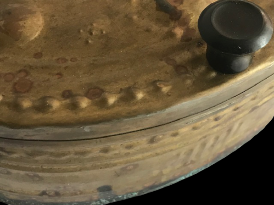 ŞEKER KAHVE KOYULAN KAPAKLI PİRİNC METAL SAKLAMA KABI