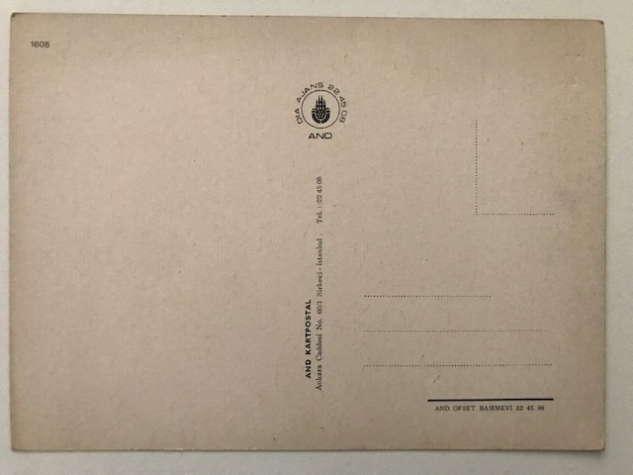 AND KARTPOSTAL JUMBO BOY RENKLİ BASKI GÖCERLER YAYLADA CADIR ÖNÜNDE TEMALI  23 X 15