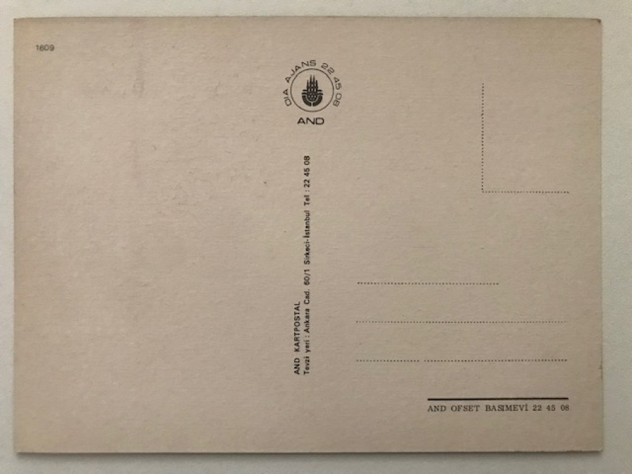 AND KARTPOSTAL JUMBO BOY RENKLİ BASKI GÖCERLER YAYLADA YÜN EGİRİRLERKEN 23 X 15