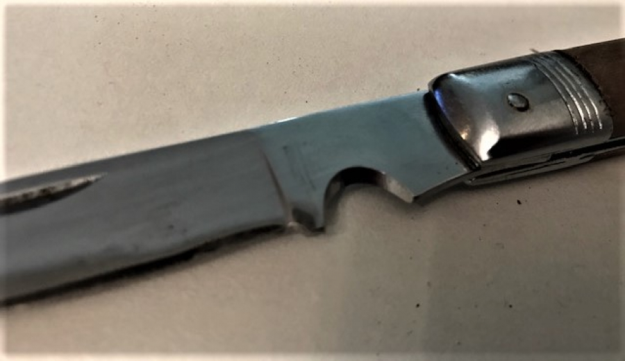 EL YAPIMI  CELİK VE AHŞAP AŞILALA KESME İÇİN TASARLANMIŞ YERLİ YAPIM CAKI BOYU 19.5 CM 