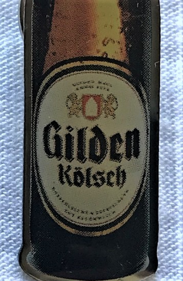 GILDEN KÖLSCH ALMAN BİRA ŞİŞESİ ŞEKLİNDE ROZET