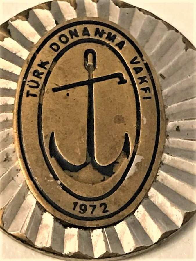 TÜRK DONANMA VAKFI 1972 PİRİNC KROM KAPLAMA ANAHTARLIK