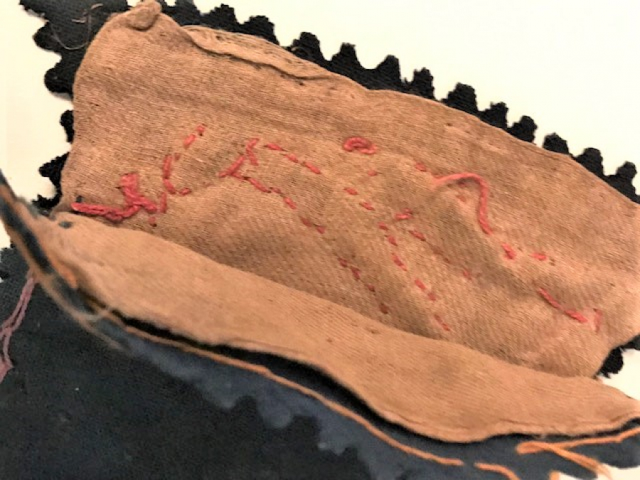 OSMANLI KESE EL İŞLELİ EL YAPIM İÇİ ASTARLI  BEZ PARA KESESİ  BOYU 15 CM ENİ 11 CM 