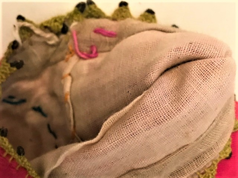 OSMANLI KESE EL İŞLELİ EL YAPIM KENARLAR OYALI İÇ,İ ASTARLI PARA KESESİ  BOYU 14 CM ENİ 11 CM