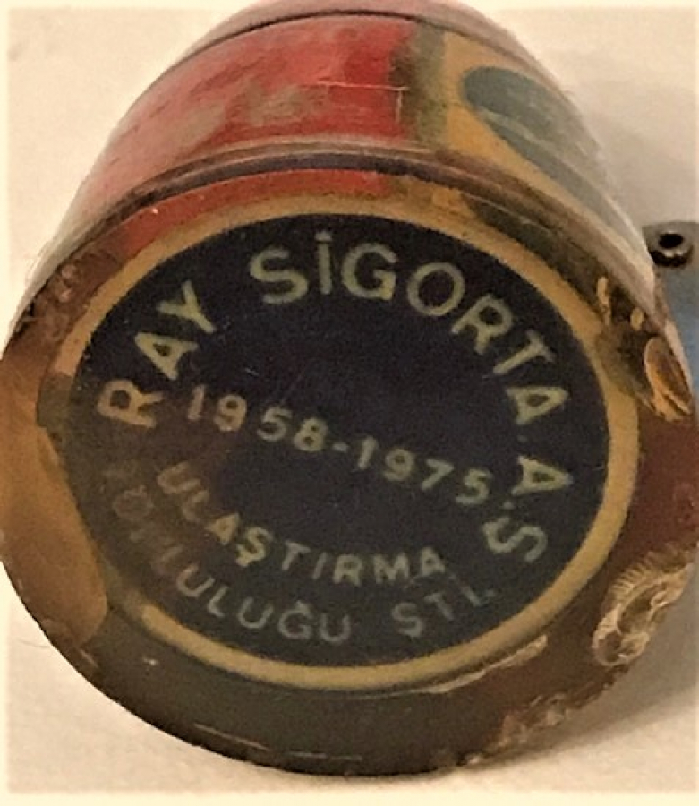 RAY SİGORTA AŞ ULAŞTIRMA TOPLULUGU ŞTİ  1958 1975 POLİ KARBON ANAHTARLIK 