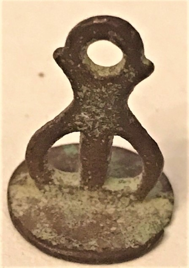 OSMANLI PİRİNC EL KAZIMA MÜHÜR 15  MM  CAP ÖLCÜLERDE 