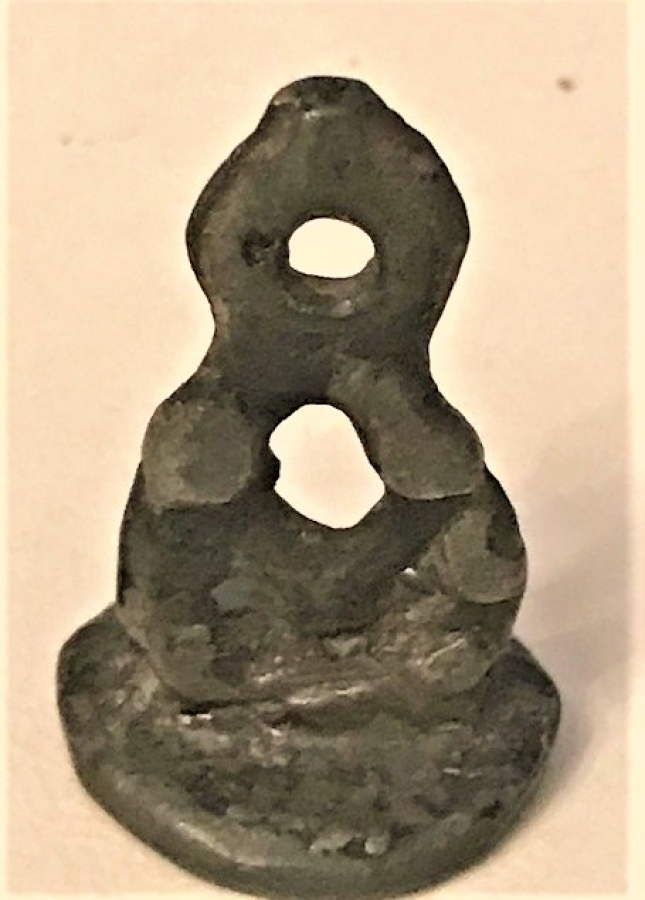 OSMANLI PİRİNC EL KAZIMA MÜHÜR 15  MM  CAP ÖLCÜLERDE 