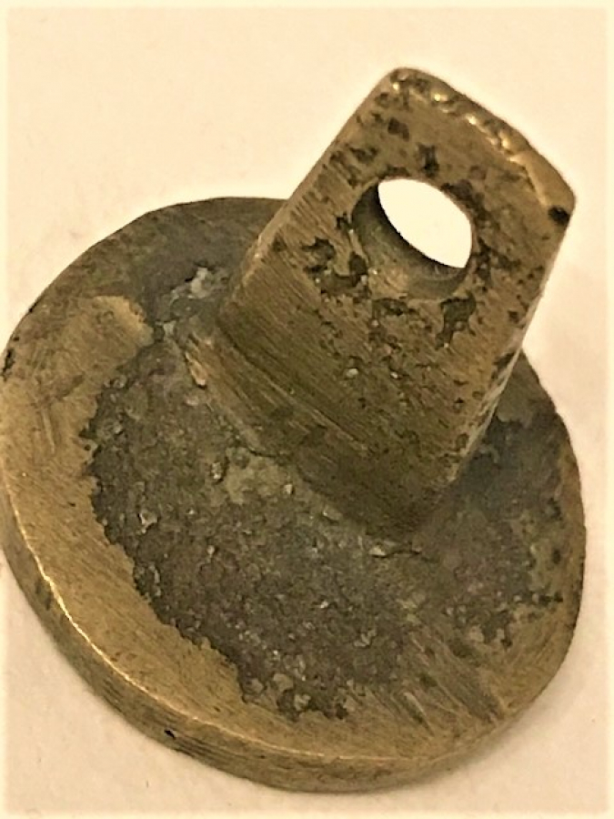 OSMANLI PİRİNC EL KAZIMA MÜHÜR 20  MM  CAP ÖLCÜLERDE 