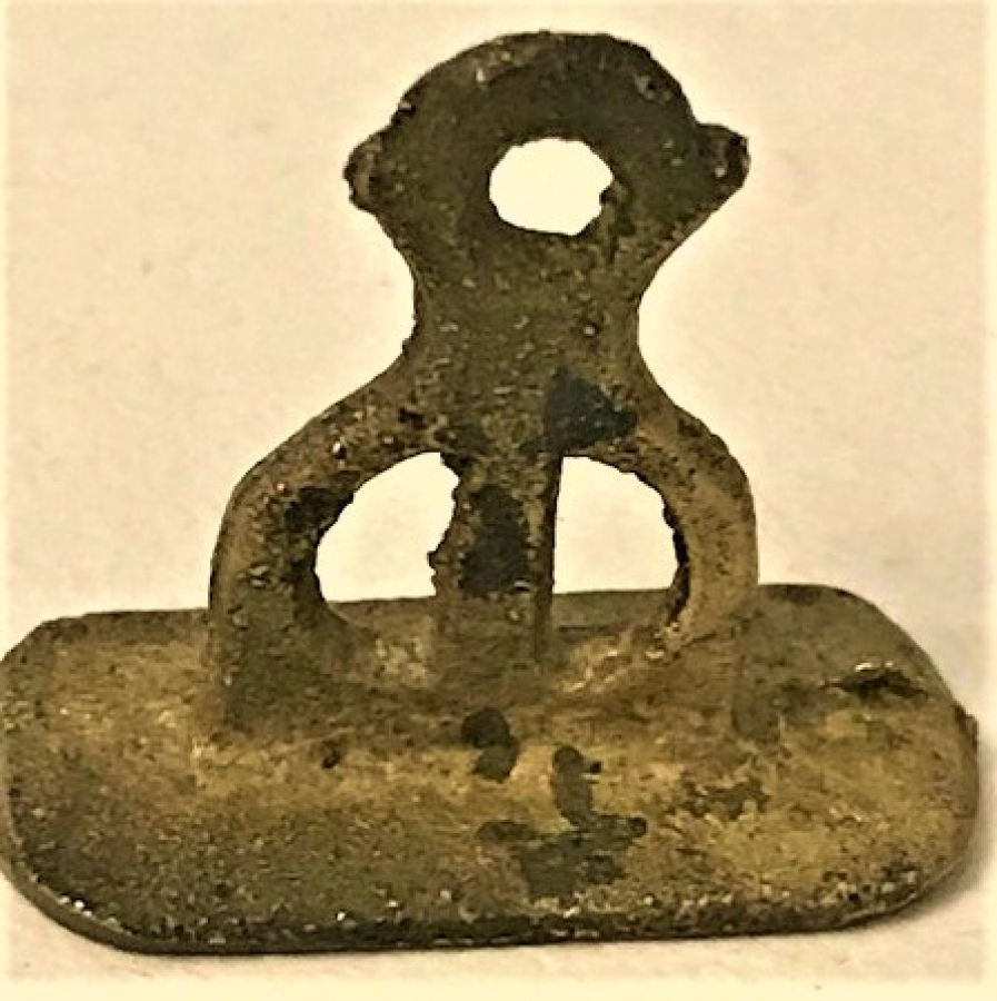 PİRİNC EL KAZIMA MÜHÜR 25X11 MM  ÖLCÜLERDE KATİNA 1941 YAZMAKDA