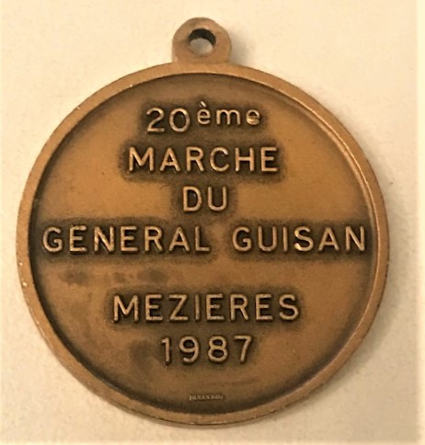 1933-1945 MERCHE DU GENERAL HENRİ GUISAN MAZİERES 1987 MEDAL