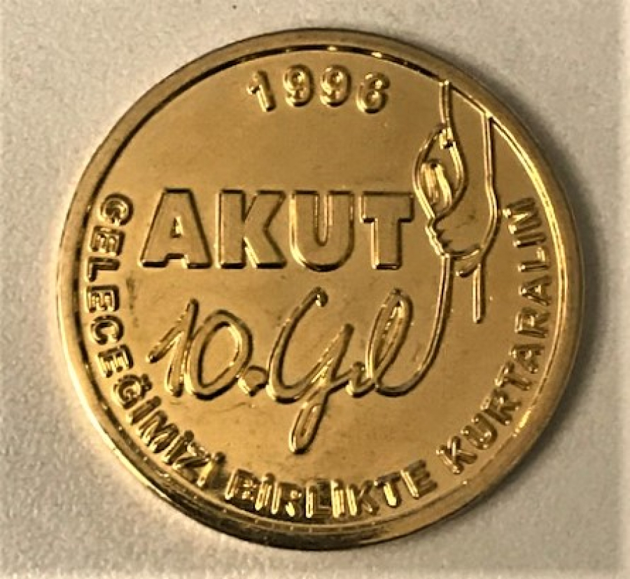 AKUT 10 YIL MADALYA 1996  ARAMA KURTARMA DERNEGİ