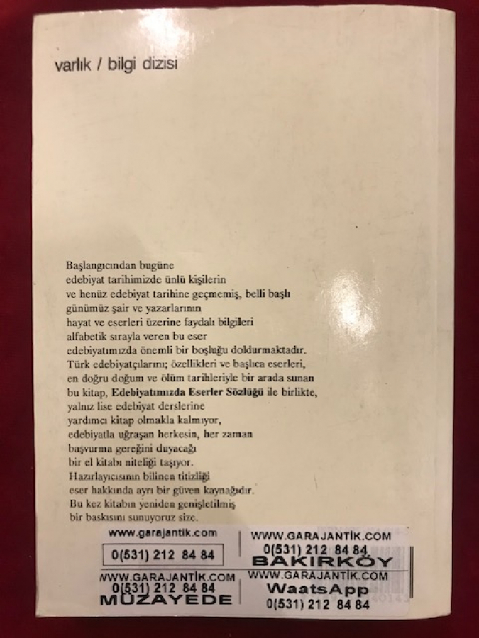 BEHCET NECATİGİL EDEBİYATIMIZDA İSİMLER SÖZLÜGÜ 