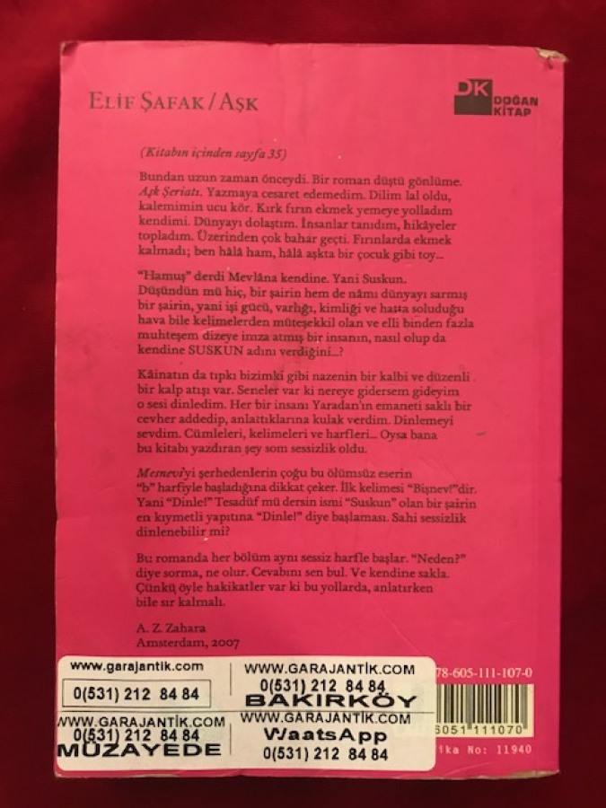 ELİF ŞAFAK AŞK