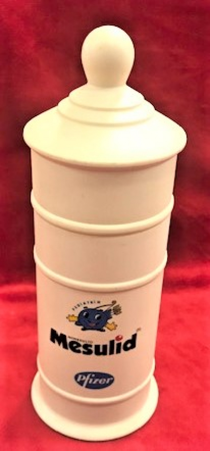 MESULİT ZİTROMAX PFİZER REKLAMLI PLASTİK İLAC KUTU KAPAKLI