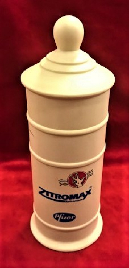 MESULİT ZİTROMAX PFİZER REKLAMLI PLASTİK İLAC KUTU KAPAKLI
