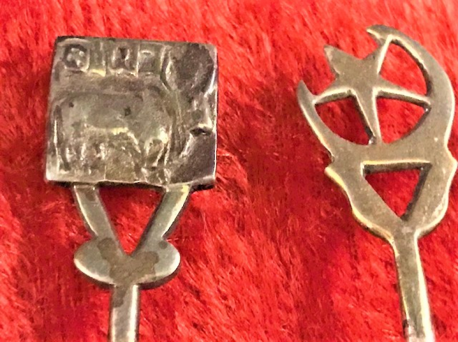 OSMANLI KUTUSUNDA CAY KAŞIGI  6 ADET FARKLI MOTİFLERDE