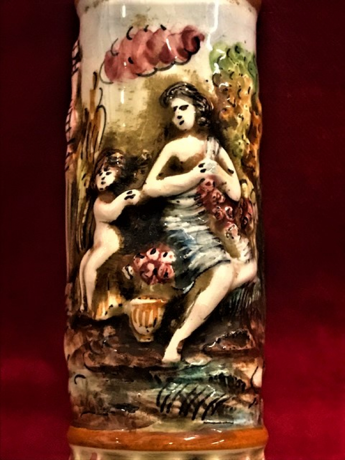 PORSELEN KAHVE DEGİRMENİ MEKANİK EL BOYAMA İŞCİLİKLİ