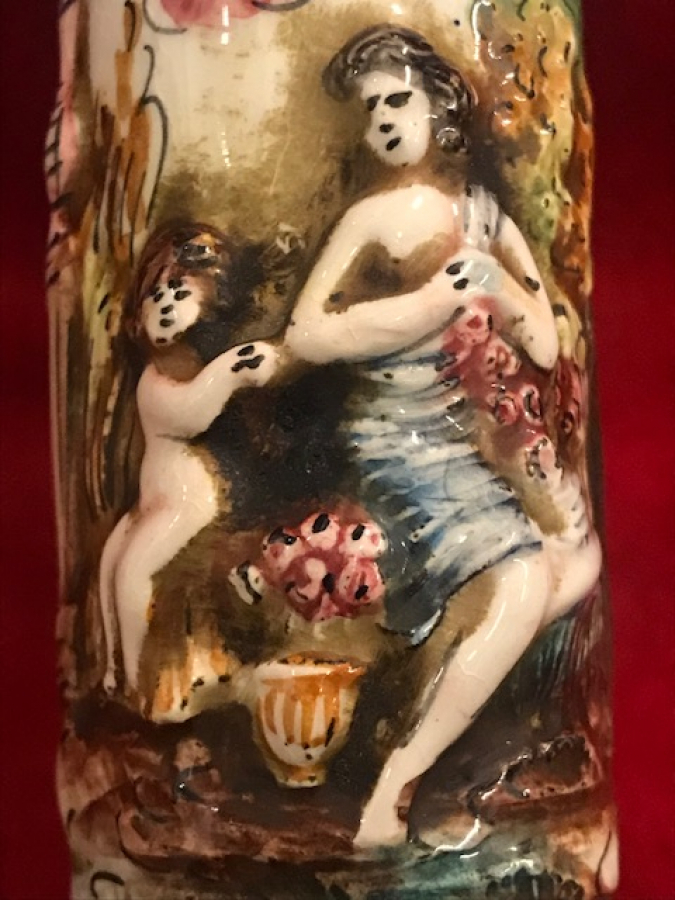 PORSELEN KAHVE DEGİRMENİ MEKANİK EL BOYAMA İŞCİLİKLİ