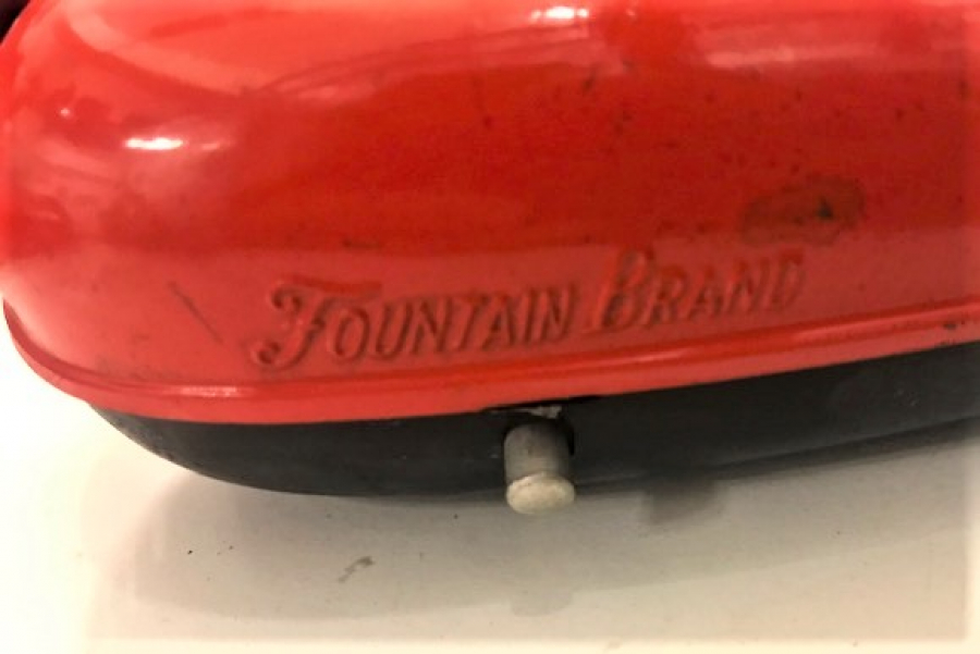 FOUNTAIN BRAND TENEKE KIRMIZI  BİSİKLET KORNA KULLANILMAMIŞ PİLLİ