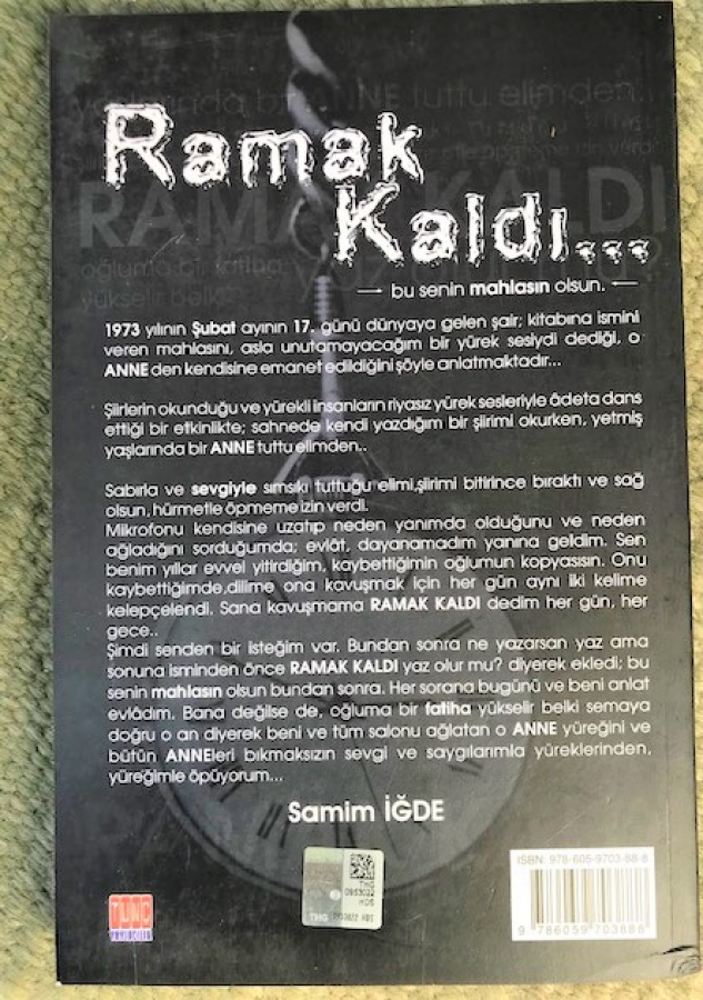 RAMAK KALDI SAMİM İĞDE İLK BASKI ŞİİR KİKABI