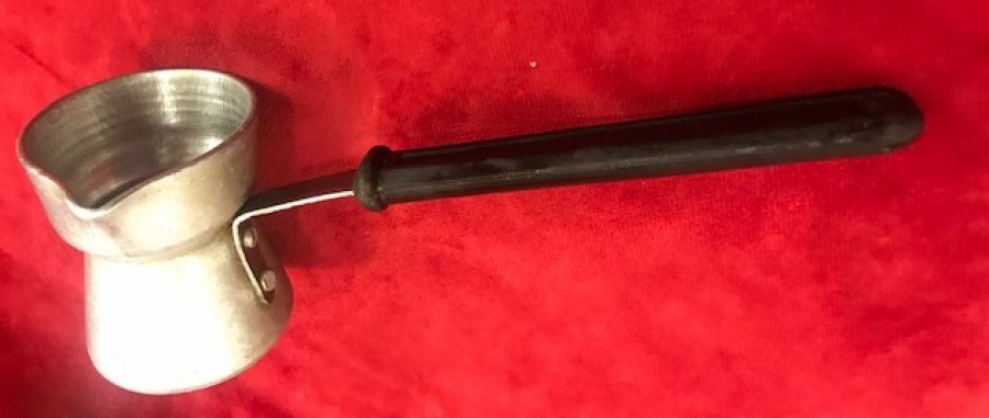 TİRYAKİ KAHVE CEZVE Sİ METAL SAPLI ALİMÜNYÜM  TEK FİNCANLIK