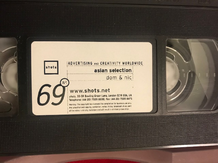 VHS VİDEO KASET ASLAN SELECTİON  ADVERTISING AND CREATIVITY WORLDWİDE