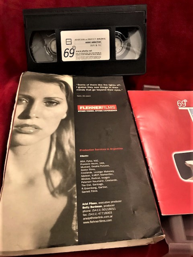 VHS VİDEO KASET ASLAN SELECTİON  ADVERTISING AND CREATIVITY WORLDWİDE