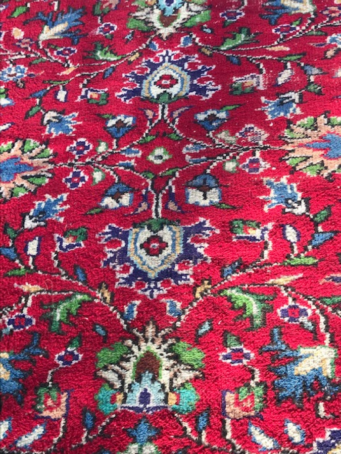 DEMİRCİ EL DOKUMA 6 METREKARE CANLI RENkLERDE YÜN HALI