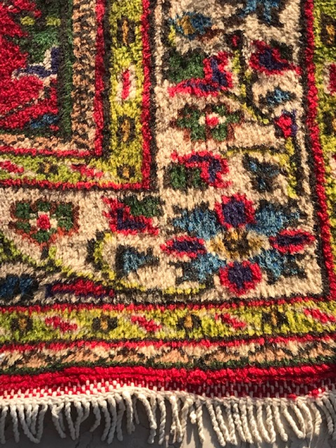 DEMİRCİ EL DOKUMA 6 METREKARE CANLI RENkLERDE YÜN HALI