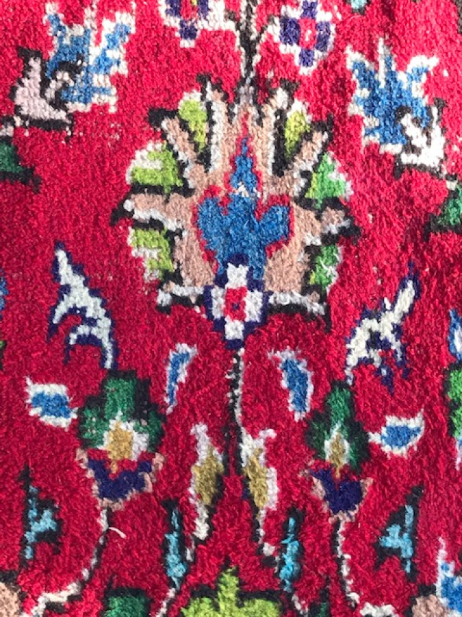 DEMİRCİ EL DOKUMA 6 METREKARE CANLI RENkLERDE YÜN HALI