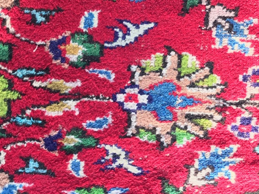 DEMİRCİ EL DOKUMA 6 METREKARE CANLI RENkLERDE YÜN HALI