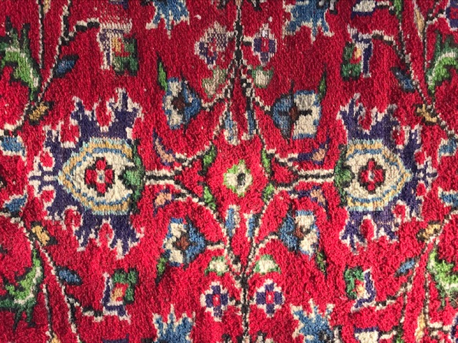 DEMİRCİ EL DOKUMA 6 METREKARE CANLI RENkLERDE YÜN HALI