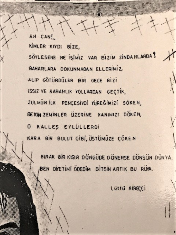 LATİF YILDIZ  CİZİM TASARIM MHP PROPAGANDA KARTPOSTAL 17X12 SİYAH BEZAY CİZİM KART