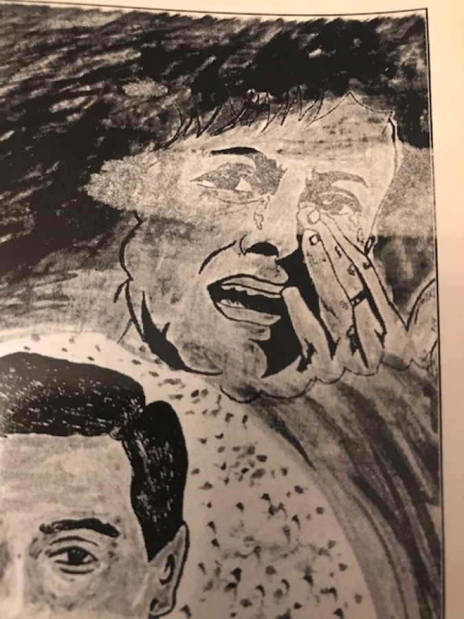 LATİF YILDIZ IN  CİZİMİ TASARIMLARIYLA YAPILIP BASILAN  MHP PROPAGANDA KARTPOSTAL 17 X 12 CM 