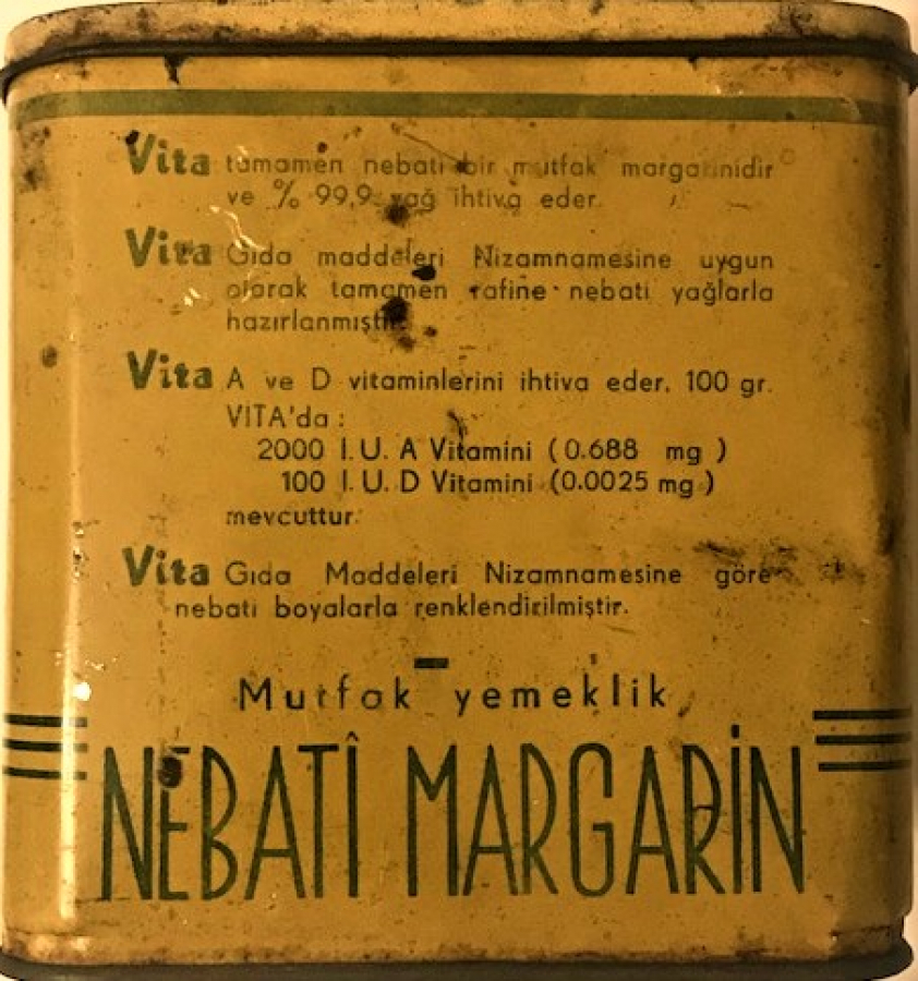 VİTA NEBATİ MARGARİN ÜNİLEVER 2 KG KAPAKLI TENEKE KUTU