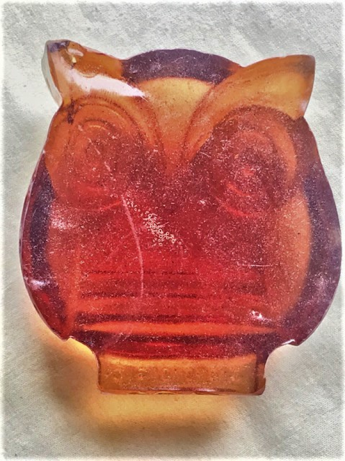 BAYKUŞ AKRİLİK DÖKÜM KAGIT AGIRLIGI BİBLO ACIK KIZIL RENK