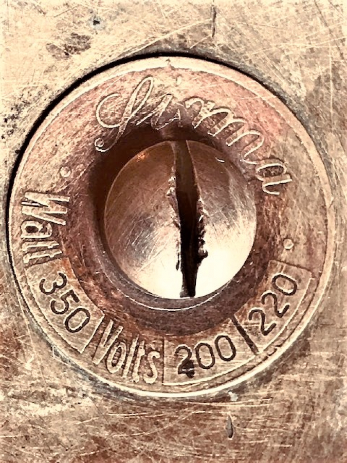 1930 LİORMA 350 WATS 200  220 WOLTS ELEKTİRİKLİ KULPLU SIVI KAYNATICI ISITICI 