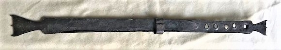 OSMANLI USTA EL DOGME SICAK DEMİR METAL ÖLCÜ ALETİ 2 GECME PARCALI ARŞIN VE ENDAZE