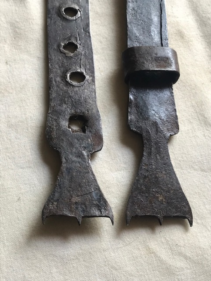 OSMANLI USTA EL DOGME SICAK DEMİR METAL ÖLCÜ ALETİ 2 GECME PARCALI ARŞIN VE ENDAZE