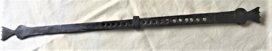 OSMANLI USTA EL DOGME SICAK DEMİR METAL ÖLCÜ ALETİ 2 GECME PARCALI ARŞIN VE ENDAZE