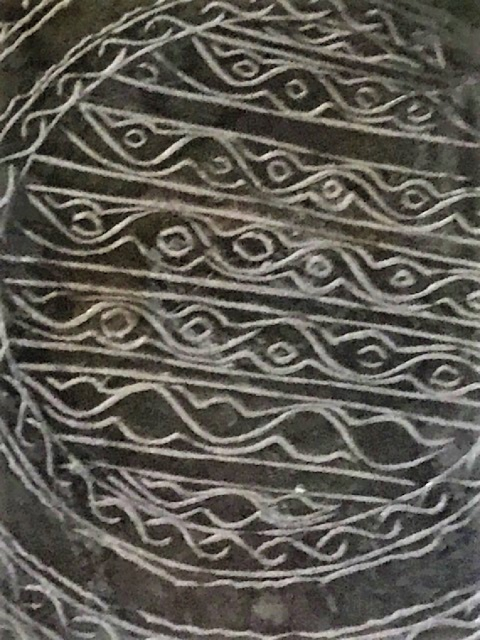 OSMANLI YIGMA EL DÖGME BAKIR İÇERSİ KOMPLE KALEM EL İŞCİLİKLİ TEPSİ 