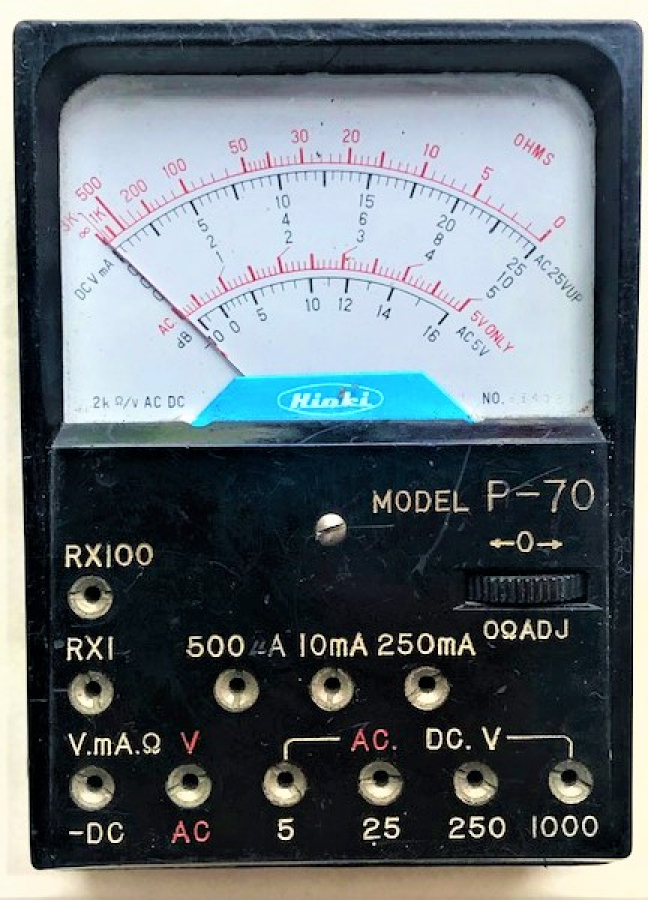 P70 HIOKİ MULTİMETRE ÖLCÜM ALETİ 70 Lİ YILLAR BAKALİT AC DC WAT OHM ÖLCÜM CİHAZI 