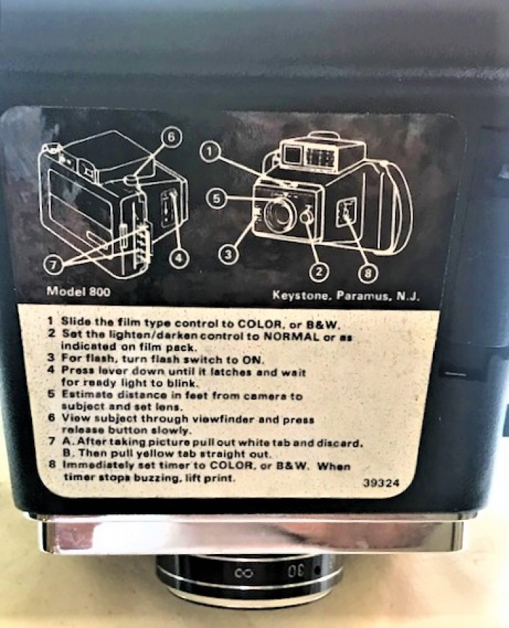 USA KEYSTONE 60 SECOND EVERFLAŞH CAMERE KULLANMA TALİMATI VE ORJINAL CANTASINDA