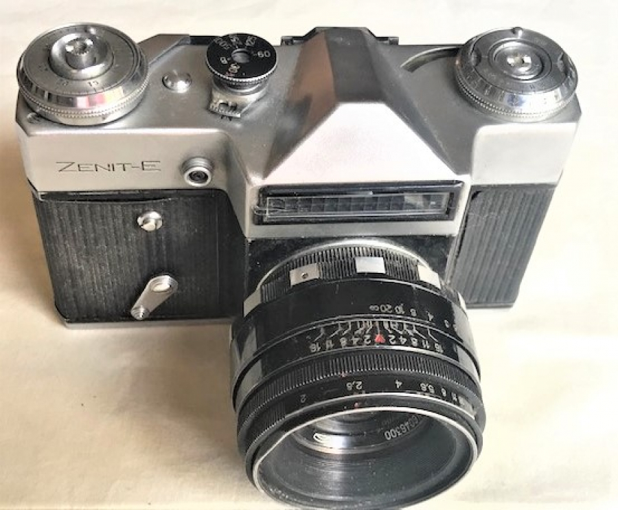 ZENİT-E USSR CAMERA FOTOGRAF KROM METAL MEKANİK MAKİNE Sİ 